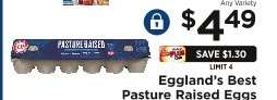 Eggland’s Best Pasture Raised Eggs