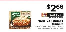 Marie Callender's Dinners