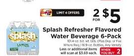 Splash Refresher Flavored Water Beverage 6-Pack