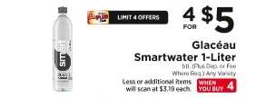 Glacéau Smartwater 1-Liter