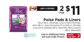 Poise Pads & Liners