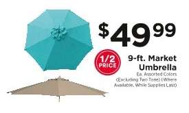 9-ft Market Umbrella