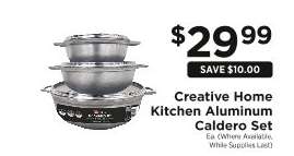 Creative Home Kitchen Aluminum Caldero Set