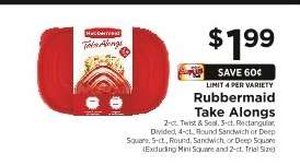 Rubbermaid Take Alongs