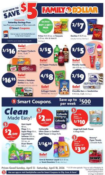 Family Dollar Flyer - 04/12/2026 - 04/18/2026.