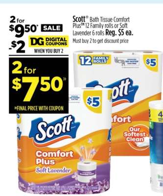 Scott Bath Tissue Comfort Plus