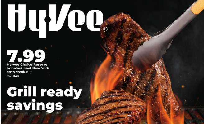 Hy-Vee Choice Reserve boneless beef New York strip steak
