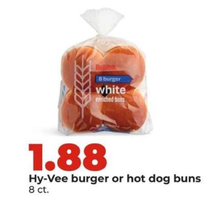 Hy-Vee burger or hot dog buns