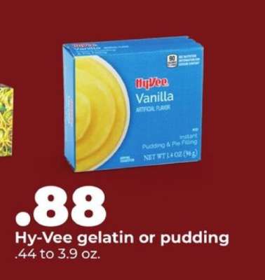Hy-Vee gelatin or pudding