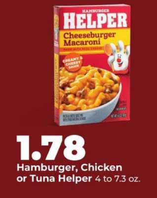 Hamburger, Chicken or Tuna Helper