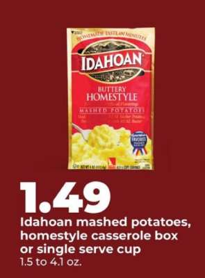 Idahoan Mashed Potatoes