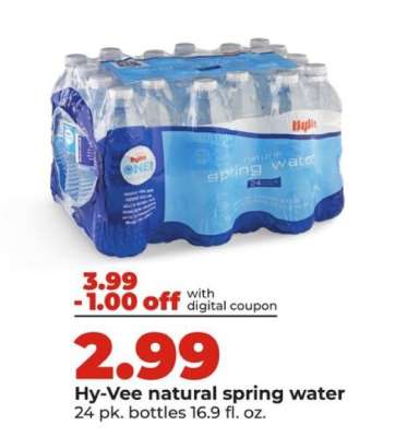 Hy-Vee natural spring water