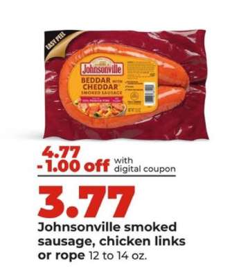 Johnsonville smoked sausage, chicken links or rope