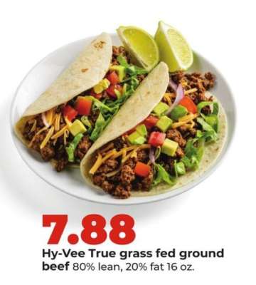 Hy-Vee True grass fed ground beef