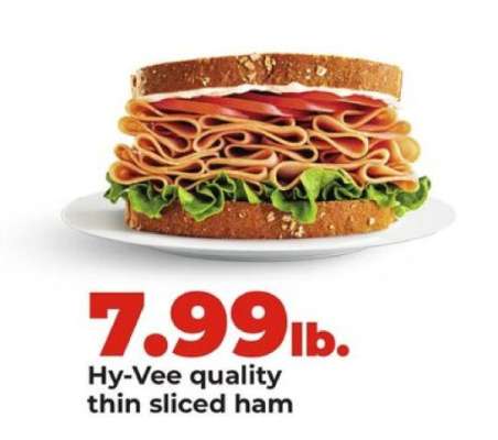 Hy-Vee quality thin sliced ham