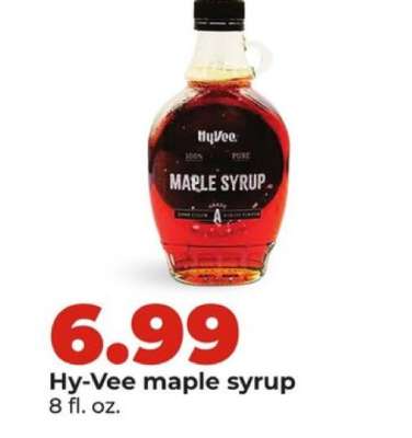 Hy-Vee maple syrup