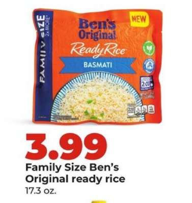 Family Size Ben's Original Ready Rice