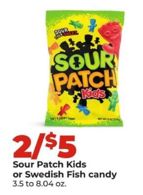 Sour Patch Kids or Swedish Fish Candy