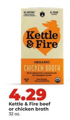 Kettle & Fire beef or chicken broth