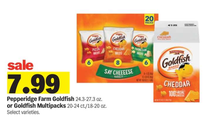 Pepperidge Farm Goldfish or Goldfish Multipacks