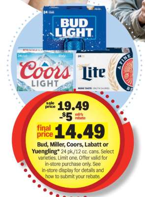 Bud, Miller, Coors, Labatt or Yuengling