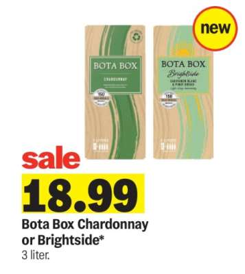 Bota Box Chardonnay or Brightside