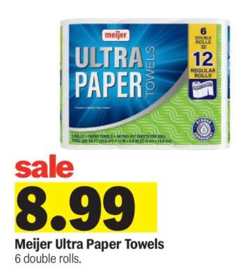 Meijer Ultra Paper Towels*