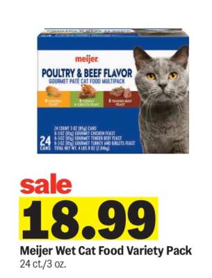 Meijer Wet Cat Food Variety Pack