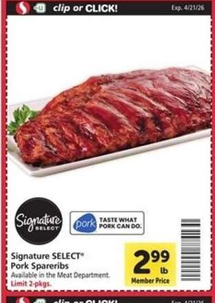 Signature SELECT Pork Spareribs