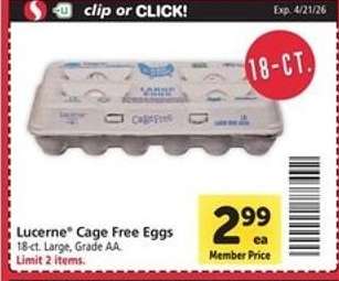 Lucerne Cage Free Eggs