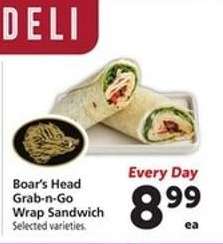 Boar's Head Grab-n-Go Wrap Sandwich