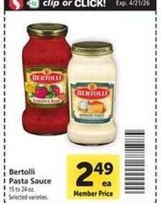Bertolli Pasta Sauce
