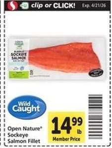 OPEN NATURE SOCKEYE SALMON FILLET