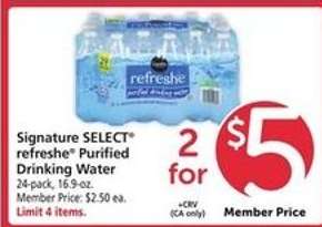 Signature Select Refreshe Purified Drinking Water