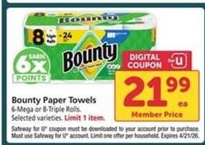 Bounty Paper Towels