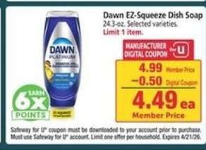 Dawn EZ Squeeze Dish Soap*