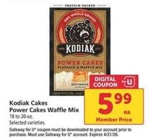 Kodiak Cakes Power Cakes Waffle Mix