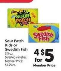 Sour Patch Kids or Swedish Fish