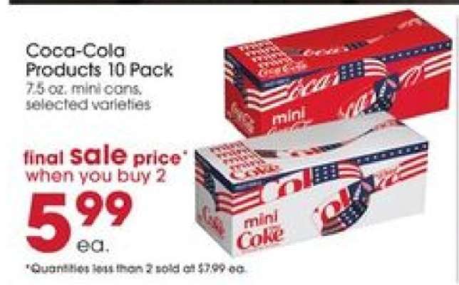 Coca-Cola Products 10 Pack