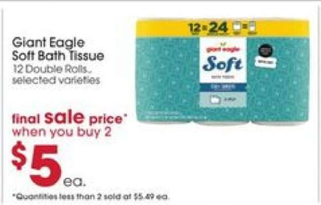 Giant Eagle Soft Bath Tissue
