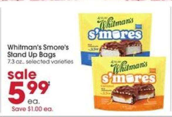 Whitman's S'mores Stand Up Bags