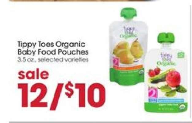 Tippy Toes Organic Baby Food Pouches