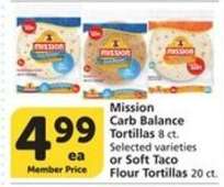Mission Carb Balance Tortillas*