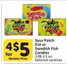 Sour Patch Kid or Swedish Fish Candies