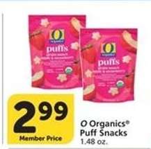 O Organics Puff Snacks