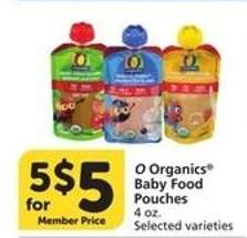 O Organics Baby Food Pouches
