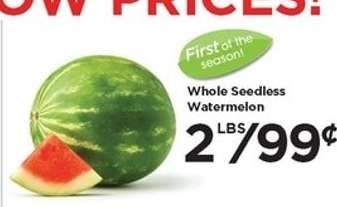 Whole Seedless Watermelon