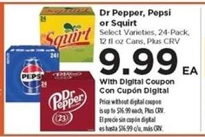 Dr Pepper, Pepsi or Squirt