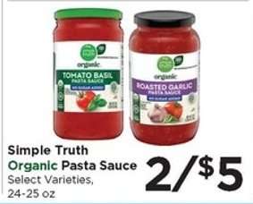 Simple Truth Organic Pasta Sauce