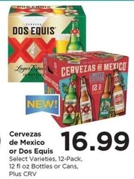 Cervezas de Mexico or Dos Equis